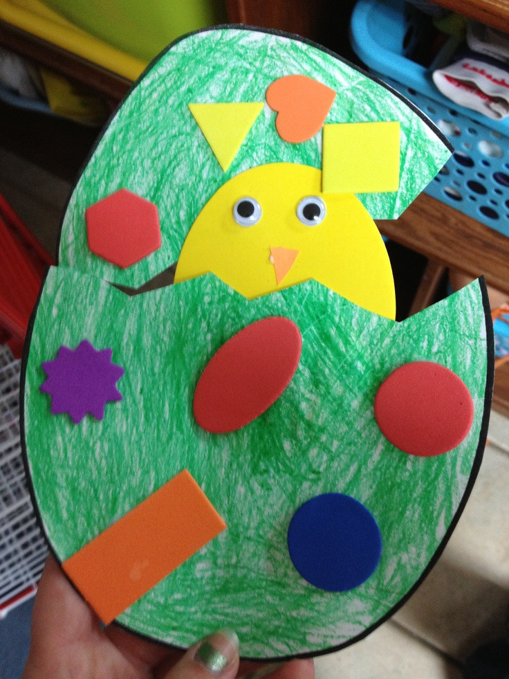 Easy Arts And Crafts For Preschoolers
 Preschool Crafts for Kids Easy Easter Chick Egg