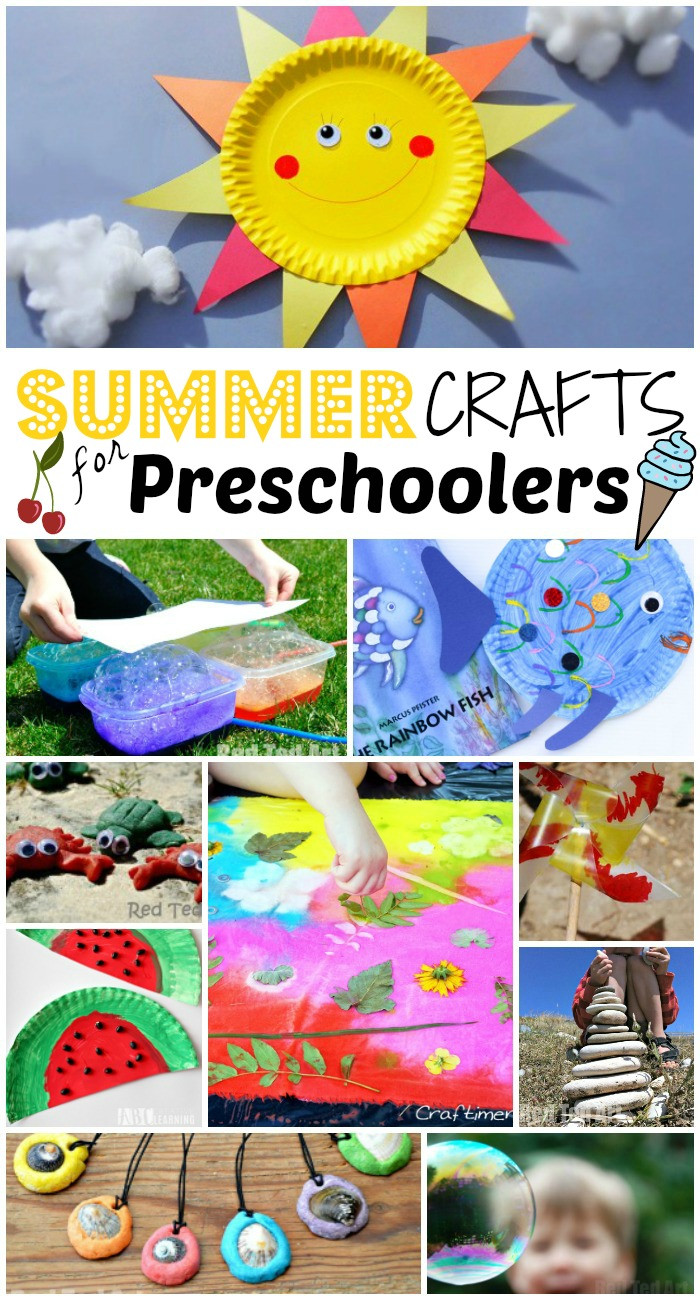 Easy Arts And Crafts For Preschoolers
 Summer Crafts for Preschoolers Red Ted Art s Blog