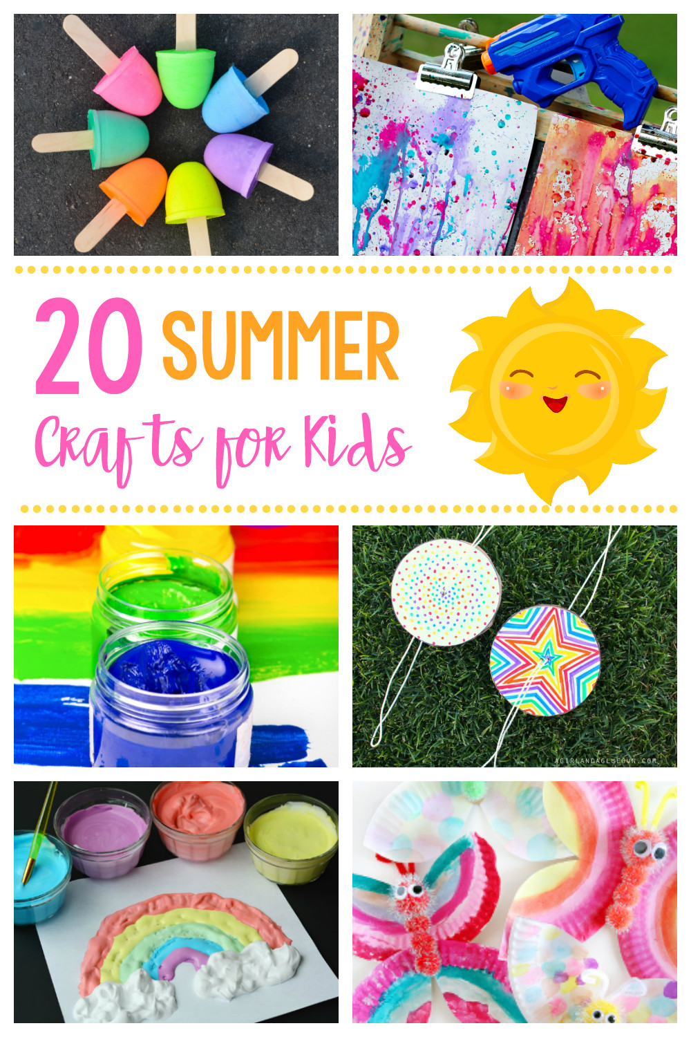 Easy Craft Ideas For Toddlers
 20 Simple & Fun Summer Crafts for Kids