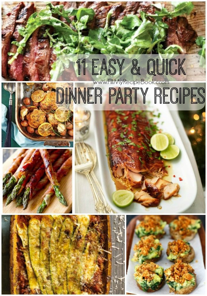 Easy Dinner Ideas For Party
 11 Easy & Quick Dinner Party Recipes Fill My Recipe Book