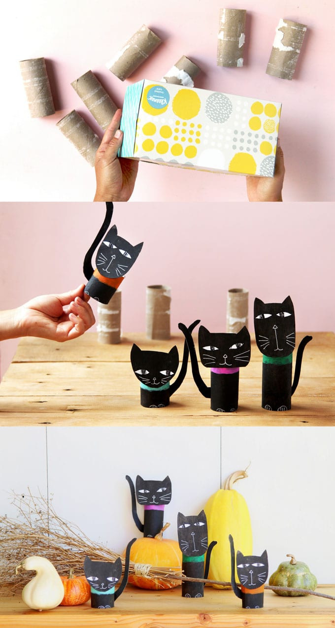 Easy DIY Halloween Decorations For Kids
 Wickedly Fun Halloween Cat Decorations $0 Easy Craft