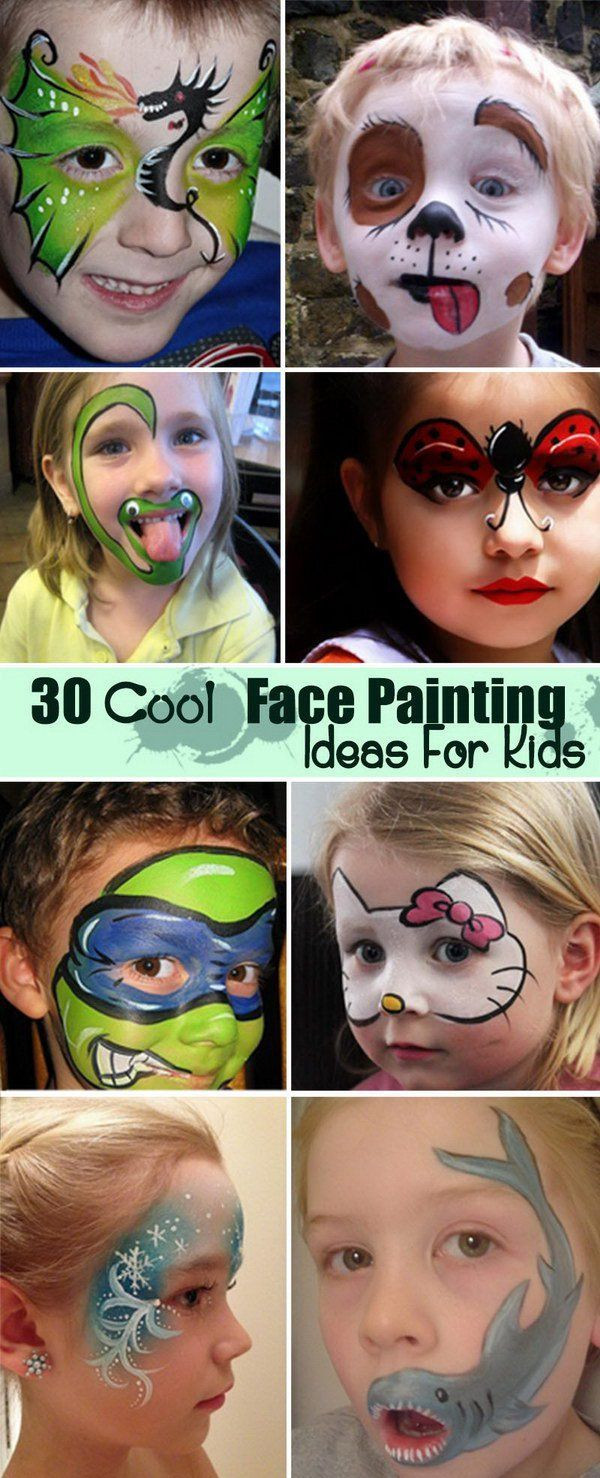 Easy Face Painting Ideas For Kids Party
 Cool Face Painting Ideas For Kids