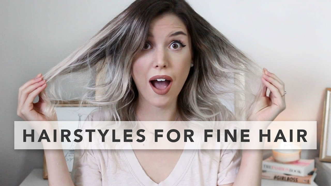 Easy Hairstyles For Fine Hair
 3 Quick and Easy Hairstyles for FINE HAIR