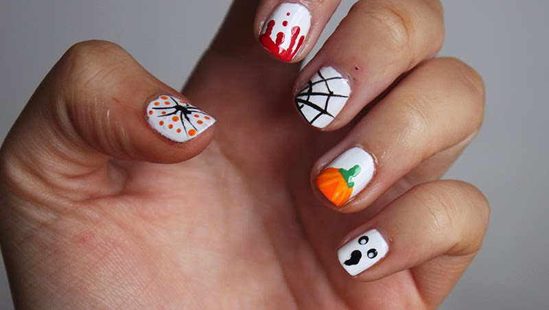 Easy Halloween Nail Designs
 Easy Halloween Nail Art Ideas A Little Obsessed