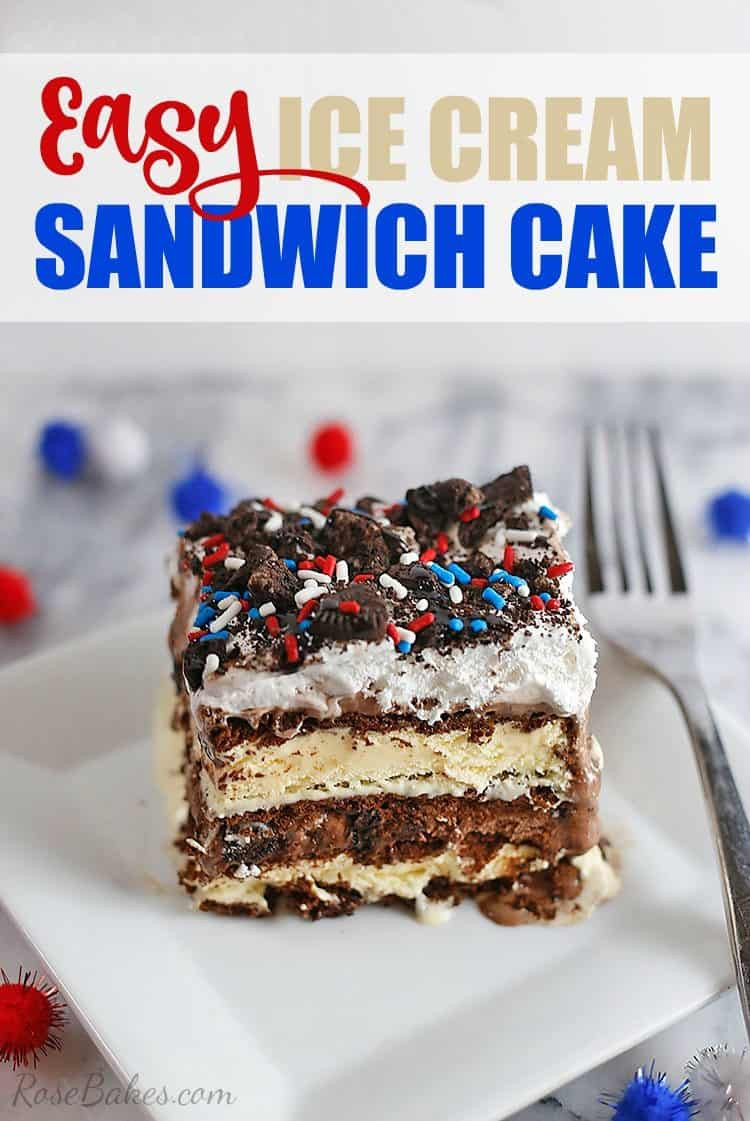 Easy Ice Cream Desserts
 Easy Ice Cream Sandwich Cake Perfect for a Crowd Rose