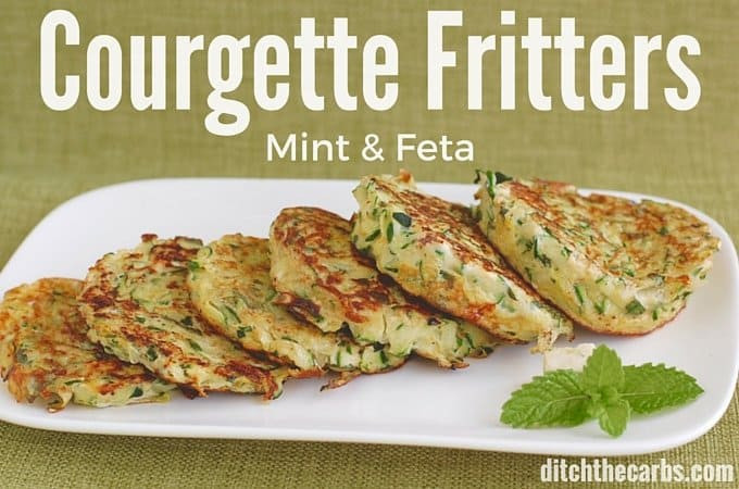 Easy Low Carb Vegetarian Recipes
 Cour te Mint and Feta Fritters Wheat Free Low Carb