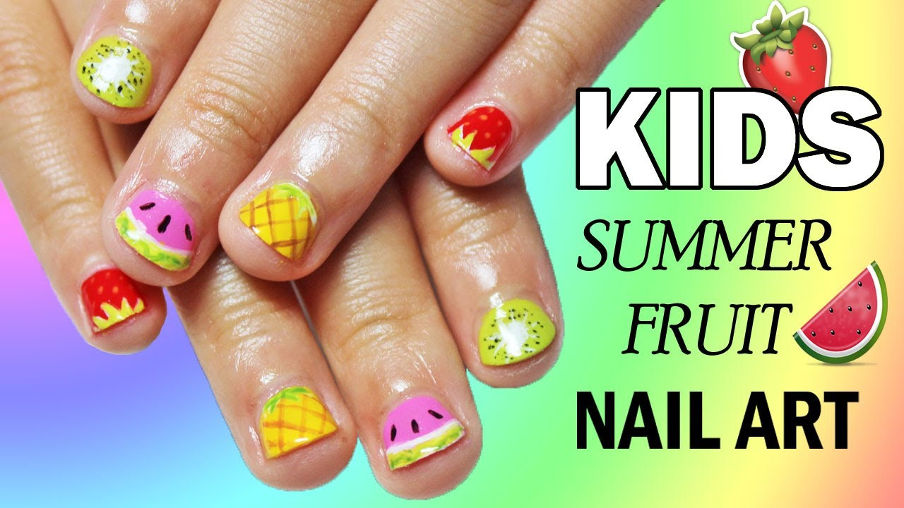 Easy Nail Designs For Summer
 5 Easy Nail Art Designs For Kids SUMMER FRUIT