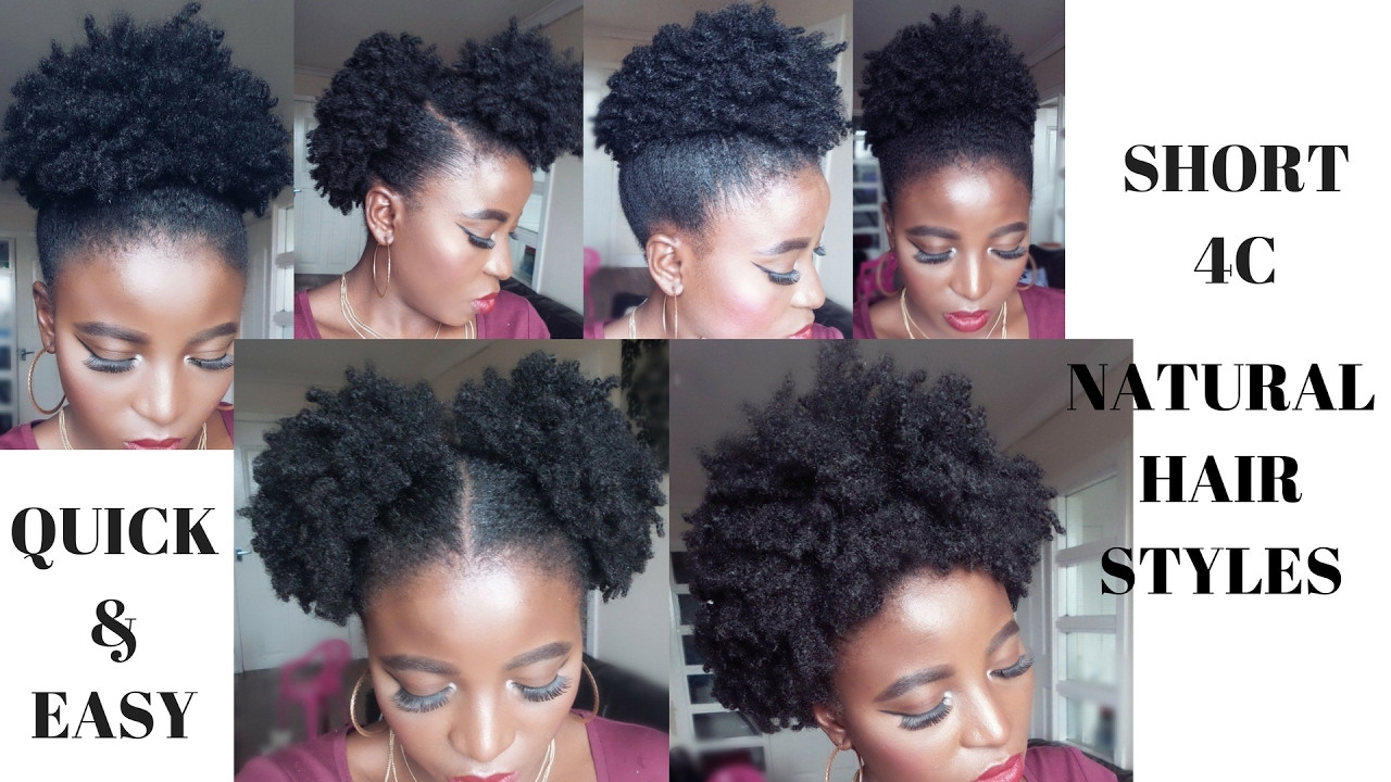 Easy Natural Hairstyles For Short Hair
 EASY EVERYDAY STYLES ON MY SHORT 4C NATURAL HAIR