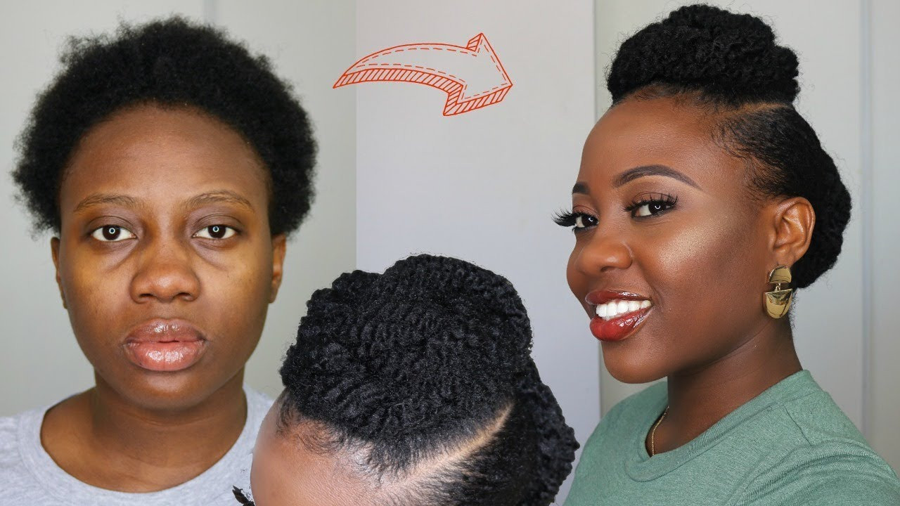Easy Natural Hairstyles For Short Hair
 SIMPLE Protective Style For Short 4C Natural Hair Tutorial