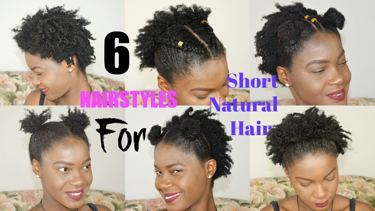 Easy Natural Hairstyles For Short Hair
 6 QUICK & EASY Everyday Natural Hairstyles for Short