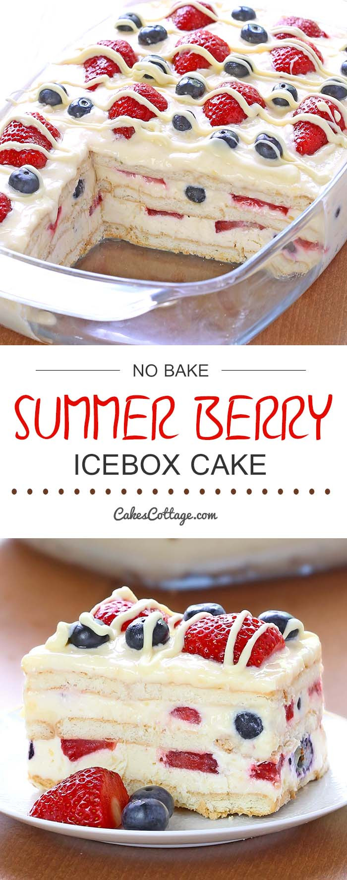 Easy No Bake Summer Desserts
 No Bake Summer Berry Icebox Cake Cakescottage