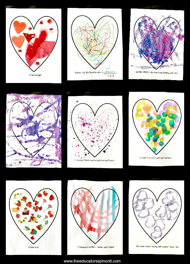 Easy Preschool Art Projects
 Heart Art for Preschool and Toddlers The Educators Spin