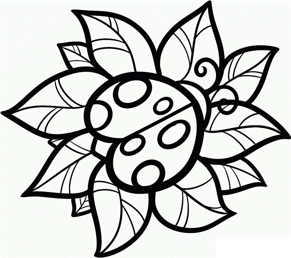 Easy Printable Coloring Pages
 Free Printable Ladybug Coloring Pages For Kids