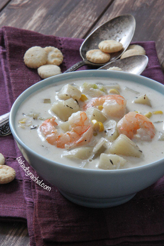 Easy Shrimp And Corn Soup Recipe
 Baked by Rachel Slow Cooker Shrimp and Corn Chowder
