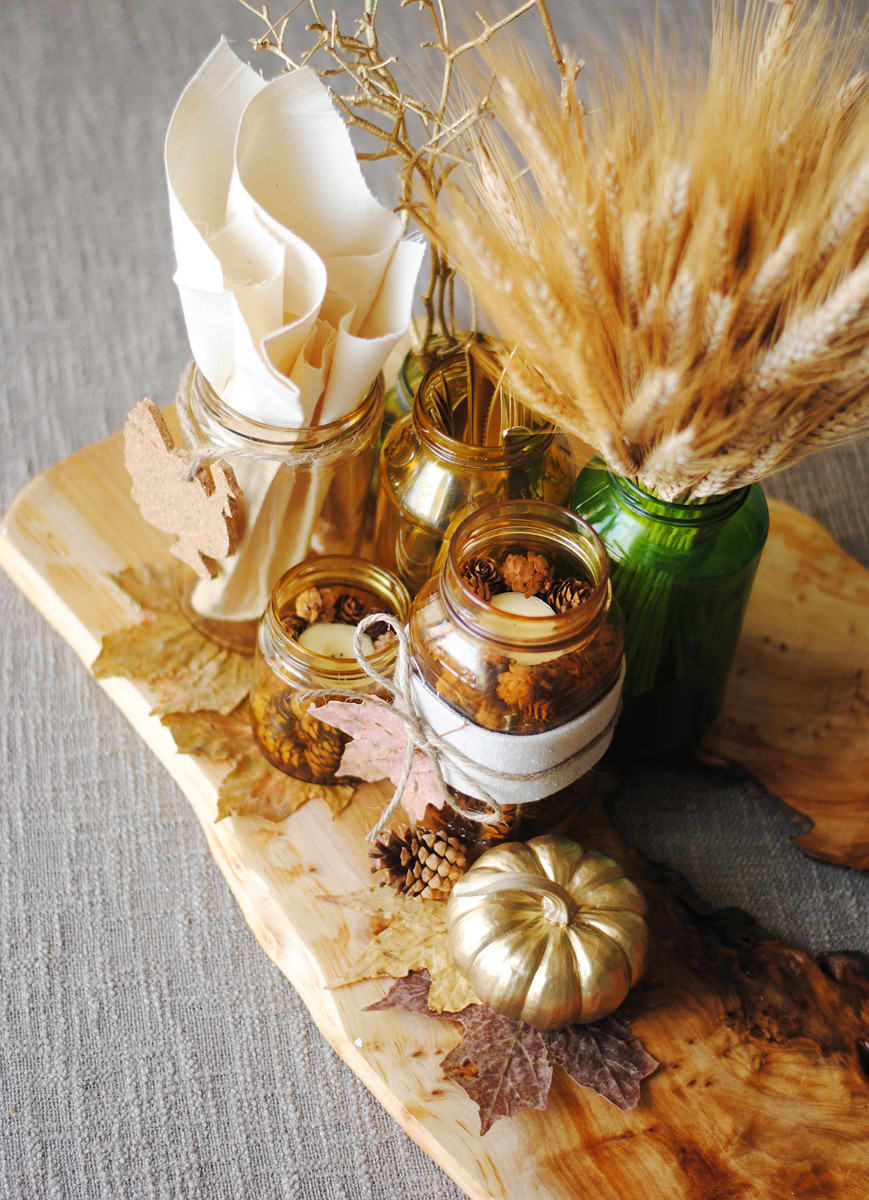 Easy Thanksgiving Table Decorations
 26 Lovely DIY Thanksgiving Centerpieces
