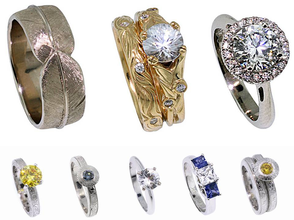 Eco Friendly Wedding Rings
 Unique Diamond Pendants Organic Engagement Ring Wedding