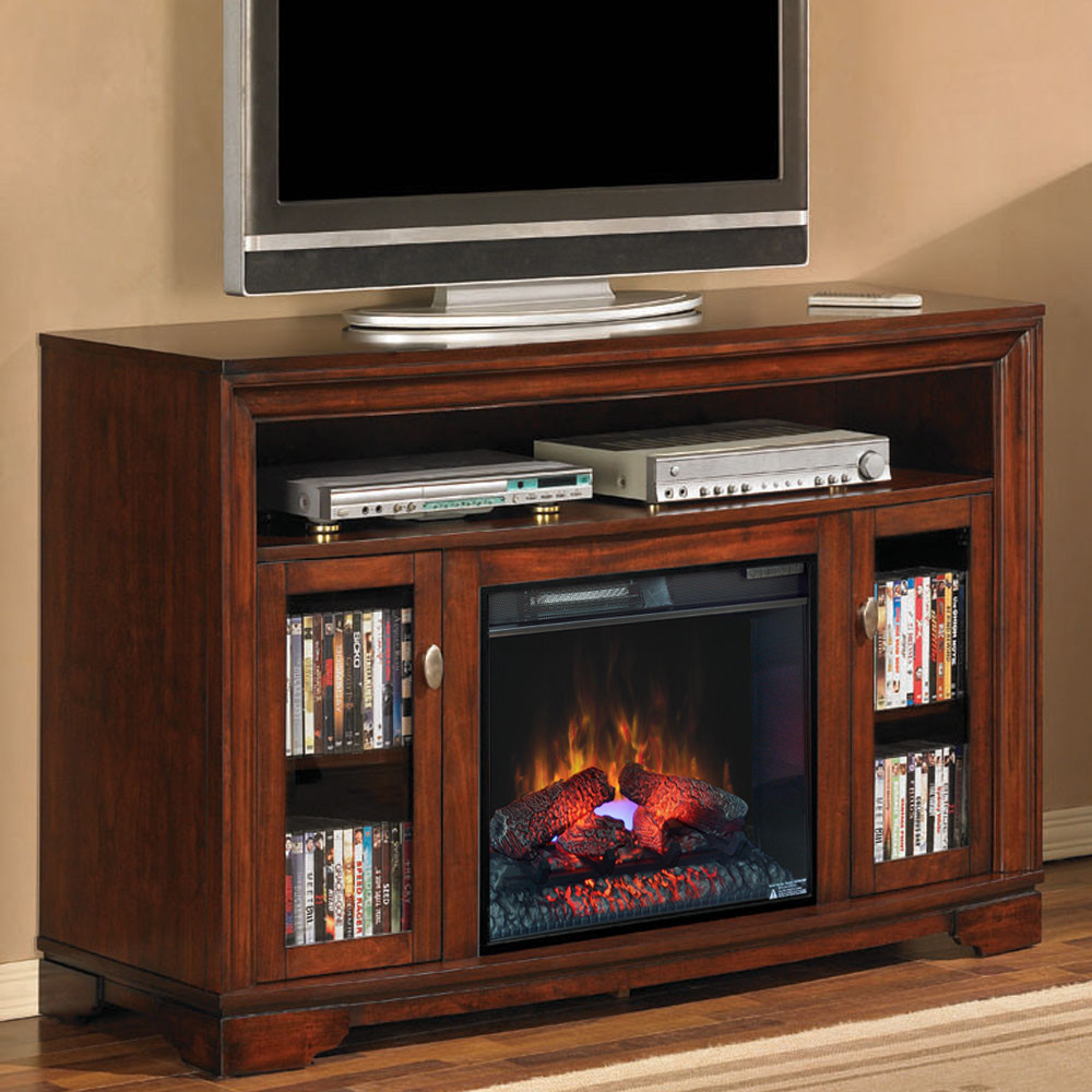 Electric Fireplace Media Cabinets
 Palisades 23" Empire Cherry Media Console Electric
