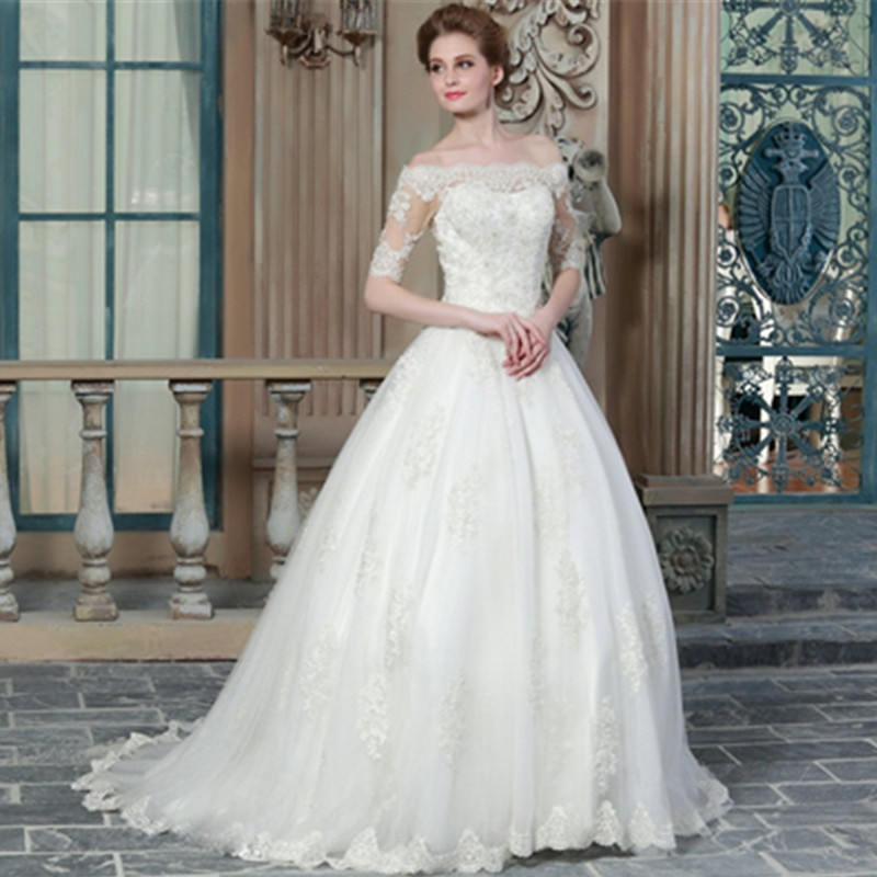 Elegant Wedding Gown
 Aliexpress Buy Lace Wedding Dress 2015 Elegant