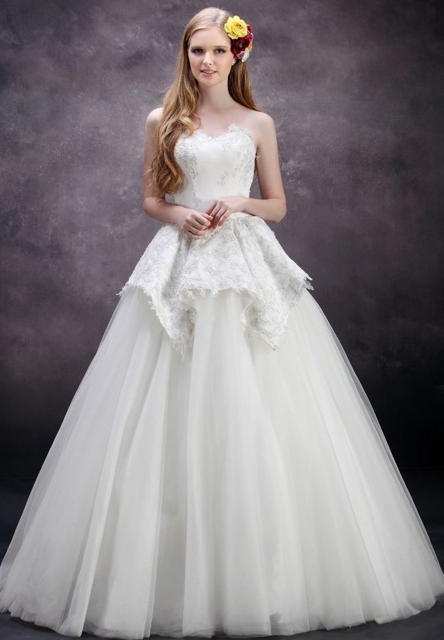 Elegant Wedding Gown
 WhiteAzalea Ball Gowns Ball Gown Wedding Dresses with