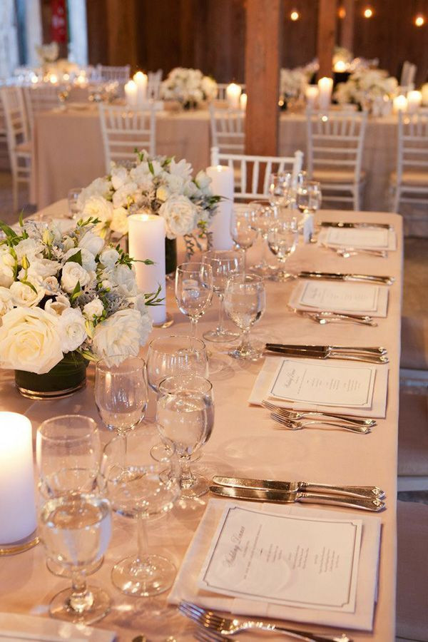 Elegant Wedding Table Decorations
 15 Sophisticated Wedding Reception Ideas