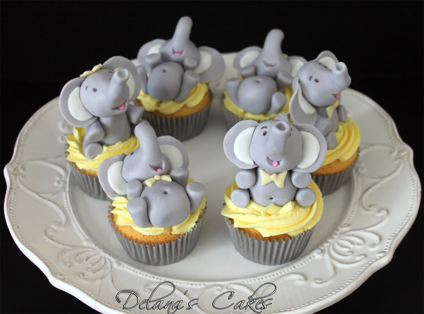 Elephant Baby Shower Cupcakes
 Delana s Cakes