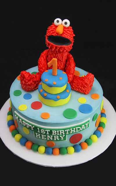Elmo 1st Birthday Cake
 Elmo First Birthday Cake Butterfly Bake Shop in New York