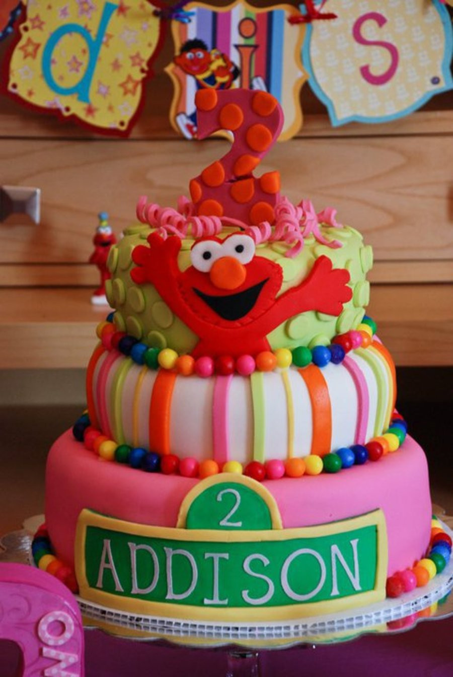 Elmo Birthday Cakes
 2Nd Birthday Girl Elmo Cake CakeCentral