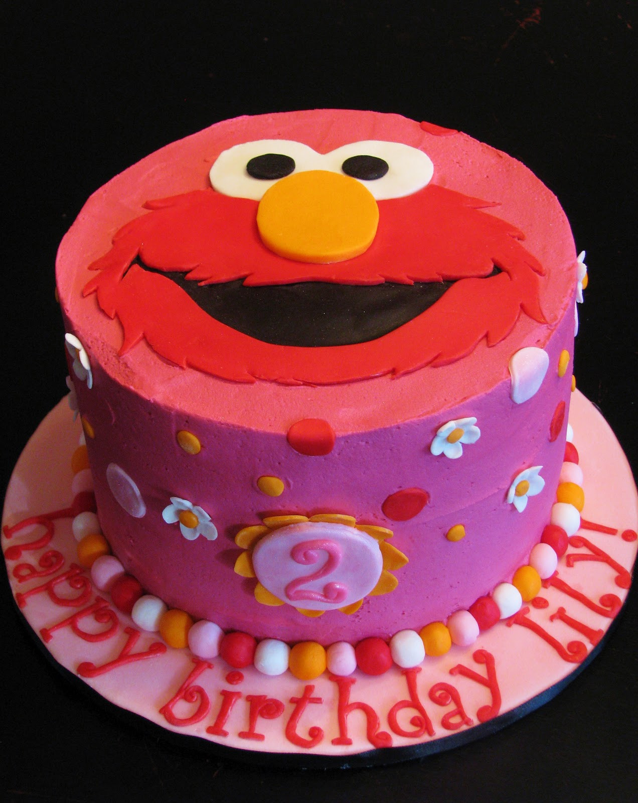Elmo Birthday Cakes
 Bliss Cakes of London Elmo in Pink