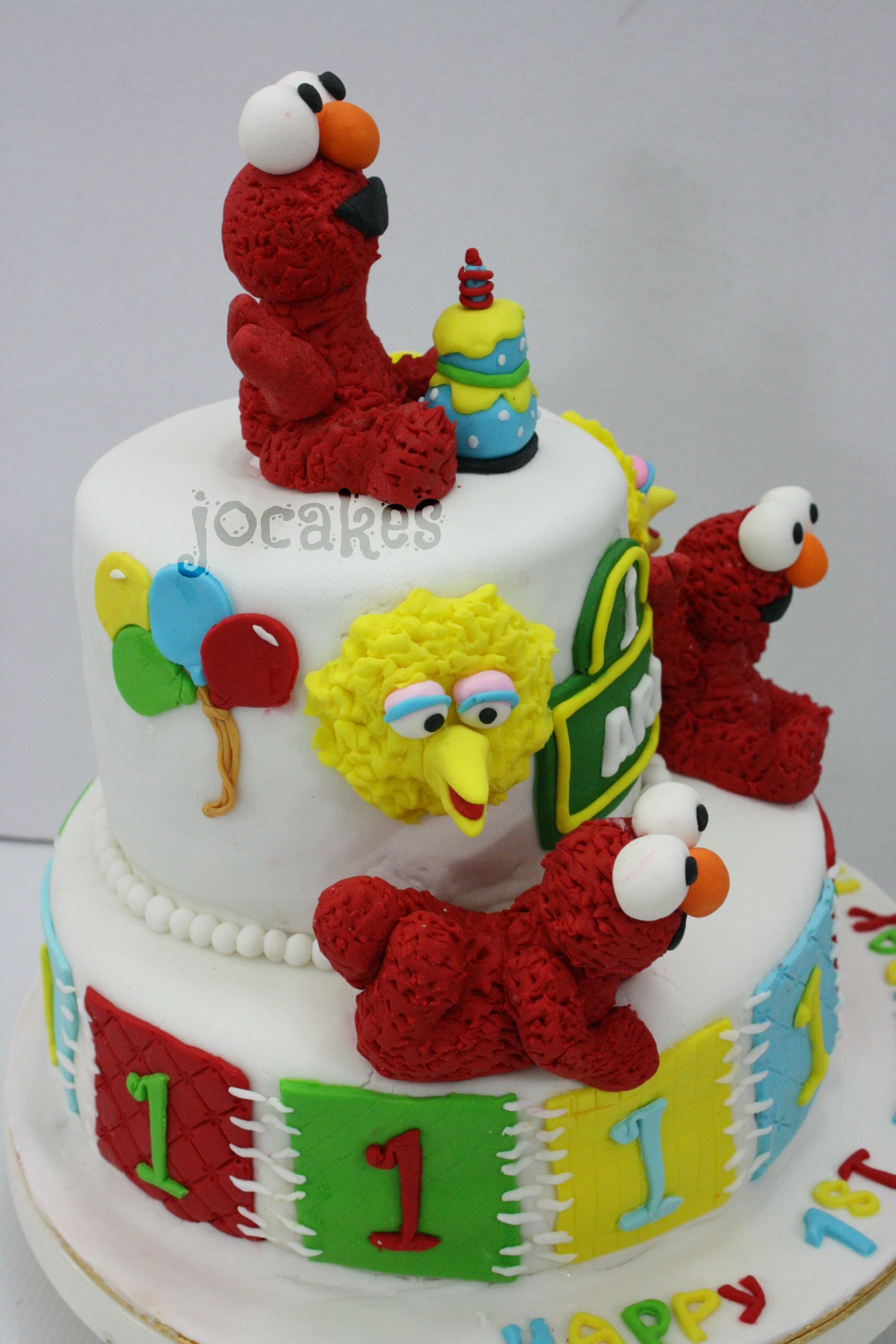 Elmo Birthday Cakes
 Elmo cake and cupcakes for Ari 1st birthday