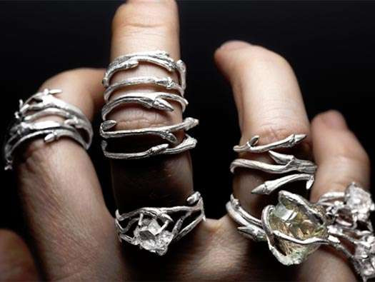Elvish Wedding Rings
 Twining Vine Jewelry Elvish Rings