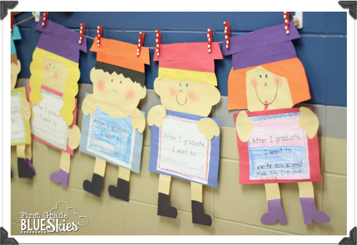 End Of The Year Crafts For Preschoolers
 First Grade Blue Skies End of the Year Graduation Craft