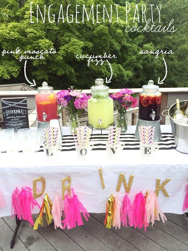 Engagement Cocktail Party Ideas
 Throwing a Summer Engagement Party