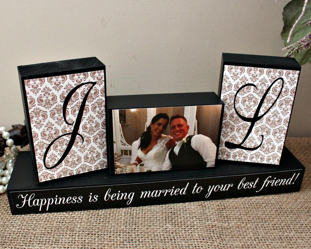 Engagement Gift Ideas For The Couple
 Personalized Unique Wedding Gift for Couples by TimelessNotion