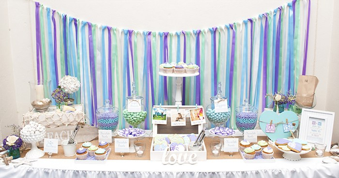 Engagement Party Planning Ideas
 Kara s Party Ideas Beach Themed Engagement Party Planning