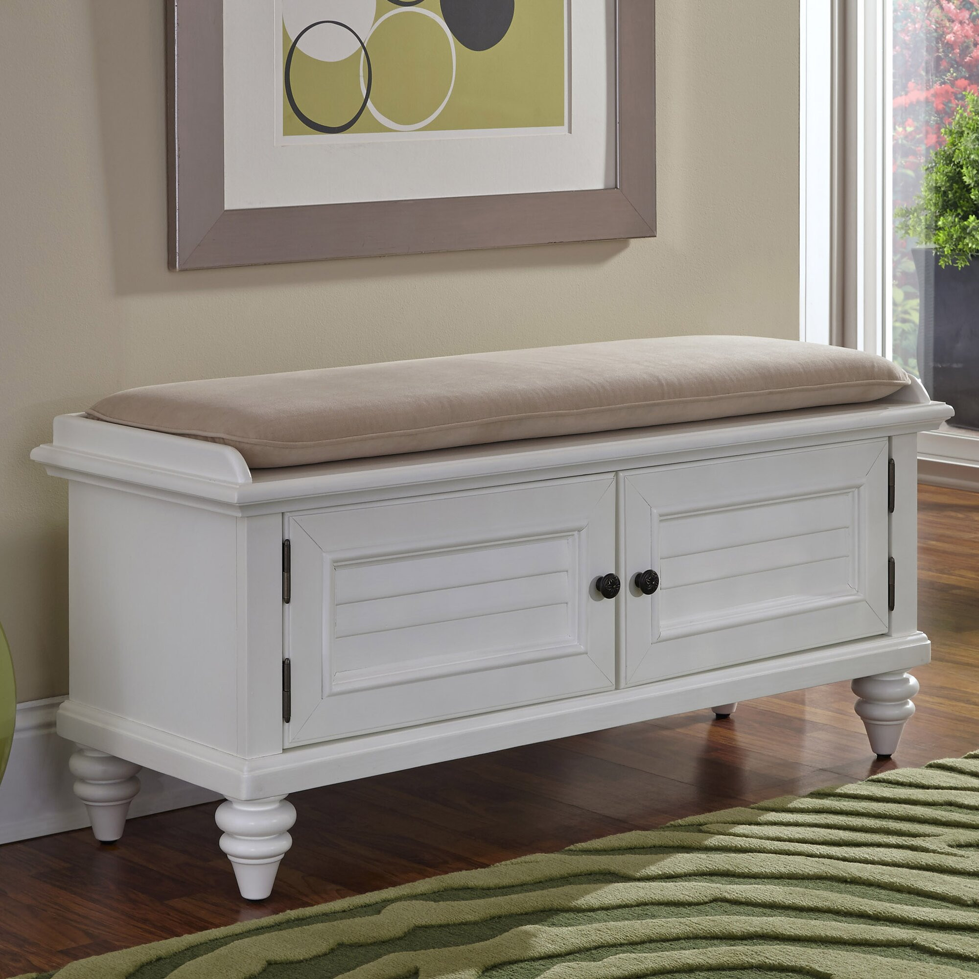 Entry Bench With Storage
 Breakwater Bay Kenduskeag Upholstered Storage Entryway