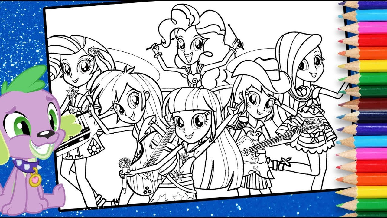 Equestria Girls Coloring Book
 MLP Equestria Girls coloring pages My little pony