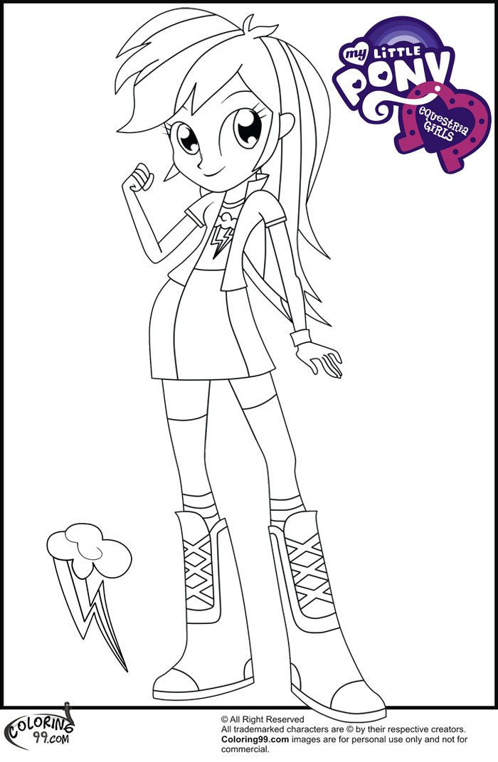 Equestria Girls Coloring Pages
 Fans Request Rainbow Dash Equestria Girl Coloring Pages