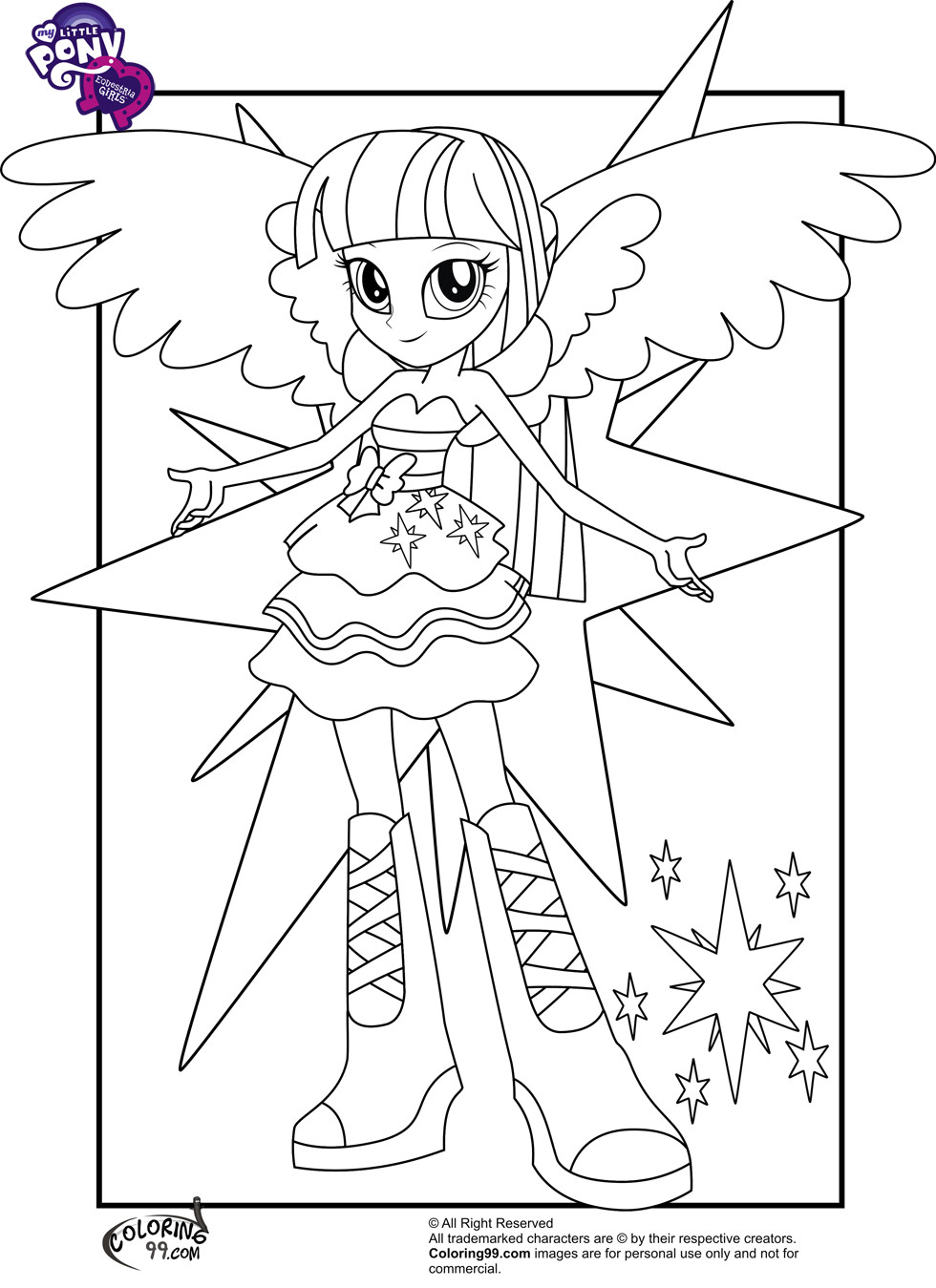 Equestria Girls Coloring Pages
 My Little Pony Equestria Girls Coloring Pages