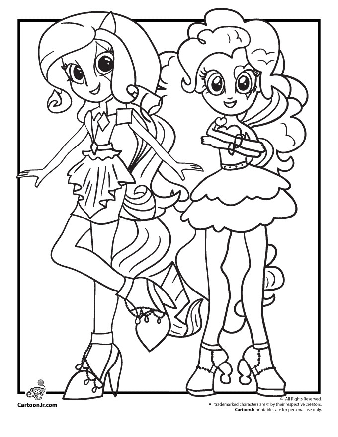Equestria Girls Pinkie Pie Coloring Pages
 Rainbow Rocks Equestria Girls Coloring Pages