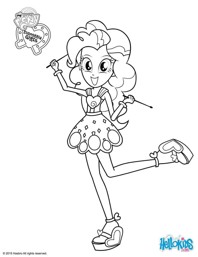 Equestria Girls Pinkie Pie Coloring Pages
 My Little Pony Equestria Girls Coloring Pages