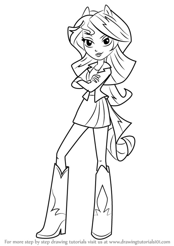 Equestria Girls Sunset Shimmer Coloring Pages
 Pin by Kimberly Sorensen Harper on I Love Coloring