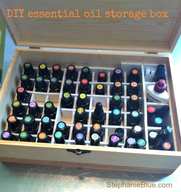Essential Oil Storage Box DIY
 DIY OIl Storage How do I store essential oils by winnie