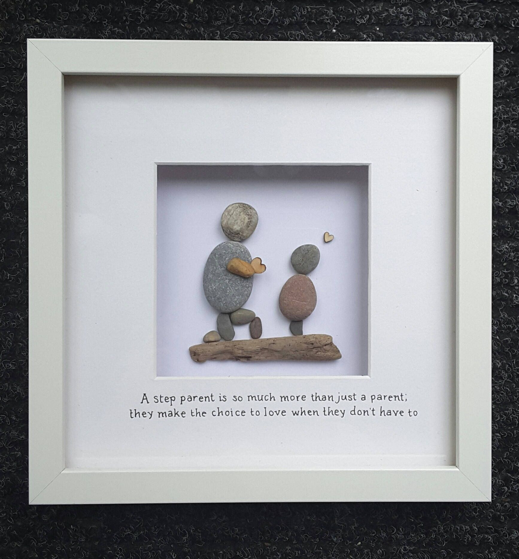Etsy Father'S Day Gift Ideas
 Fathers Day Gift Step dad t Step father Pebble art