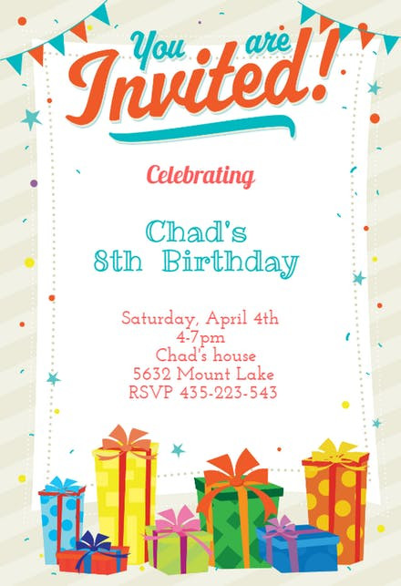 Evite Birthday Invitations
 Birthday Invitation Templates Free