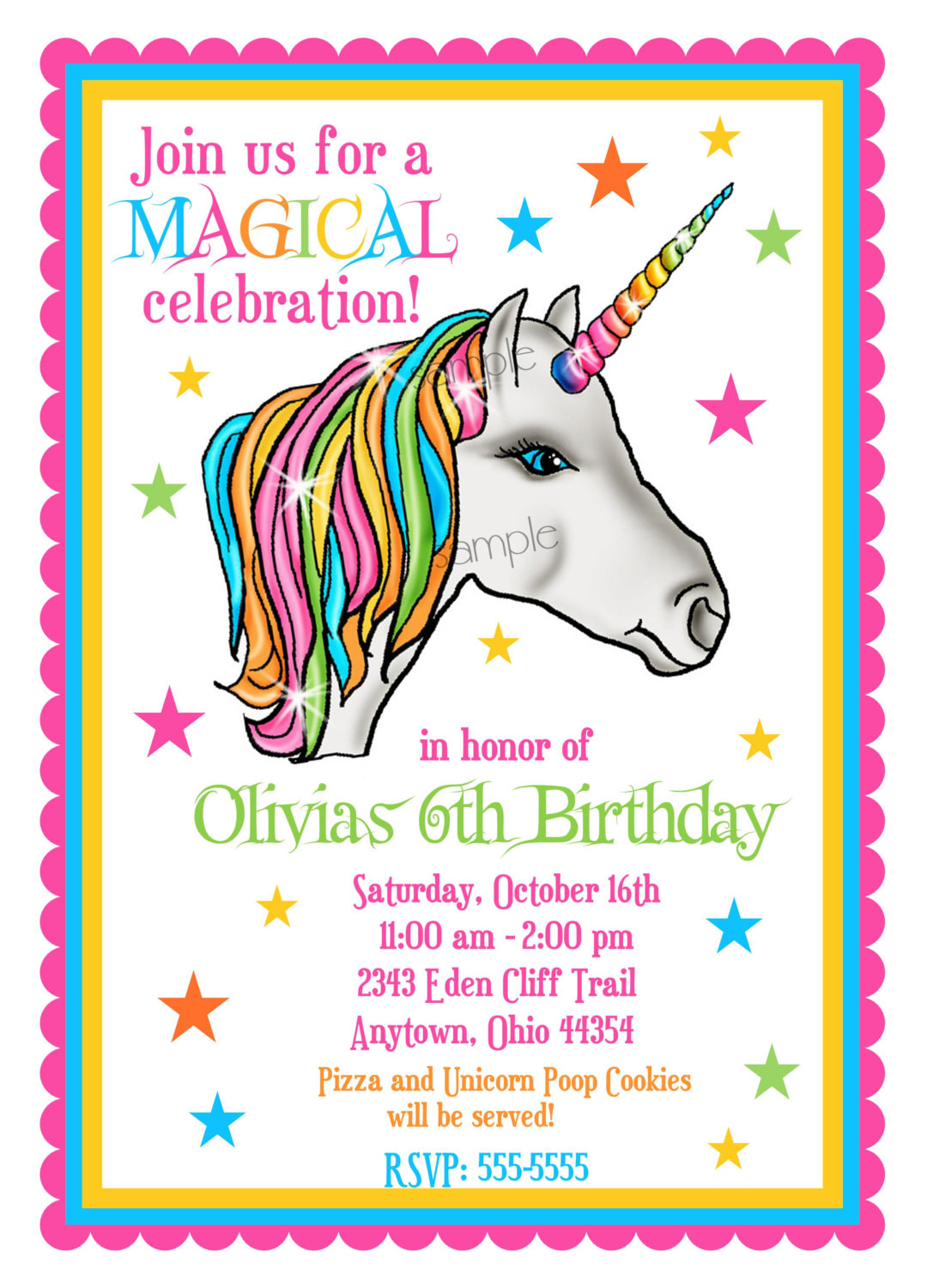 Evite Birthday Invitations
 Unicorn Invitations Unicorn Birthday Party Invitations