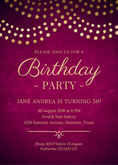 Evites Birthday Invitations
 Customize 51 Gala Invitation templates online Canva