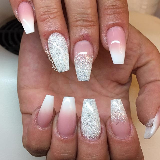 Faded Nail Designs
 Nails on microblading gbg from last month French fade