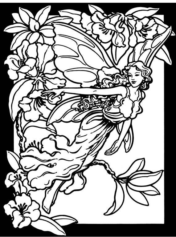 Fairy Adult Coloring Pages
 inkspired musings Spring Fairies bud paper craft and