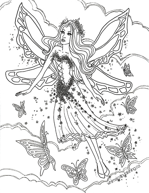 Fairy Adult Coloring Pages
 Free Colouring Pages