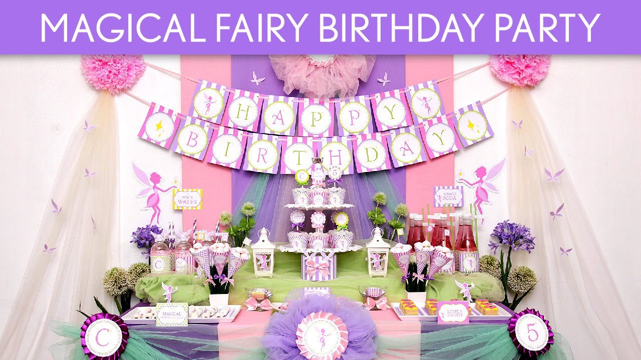 Fairy Birthday Party Supplies
 Magical Fairy Birthday Party Ideas Magical Fairy B95